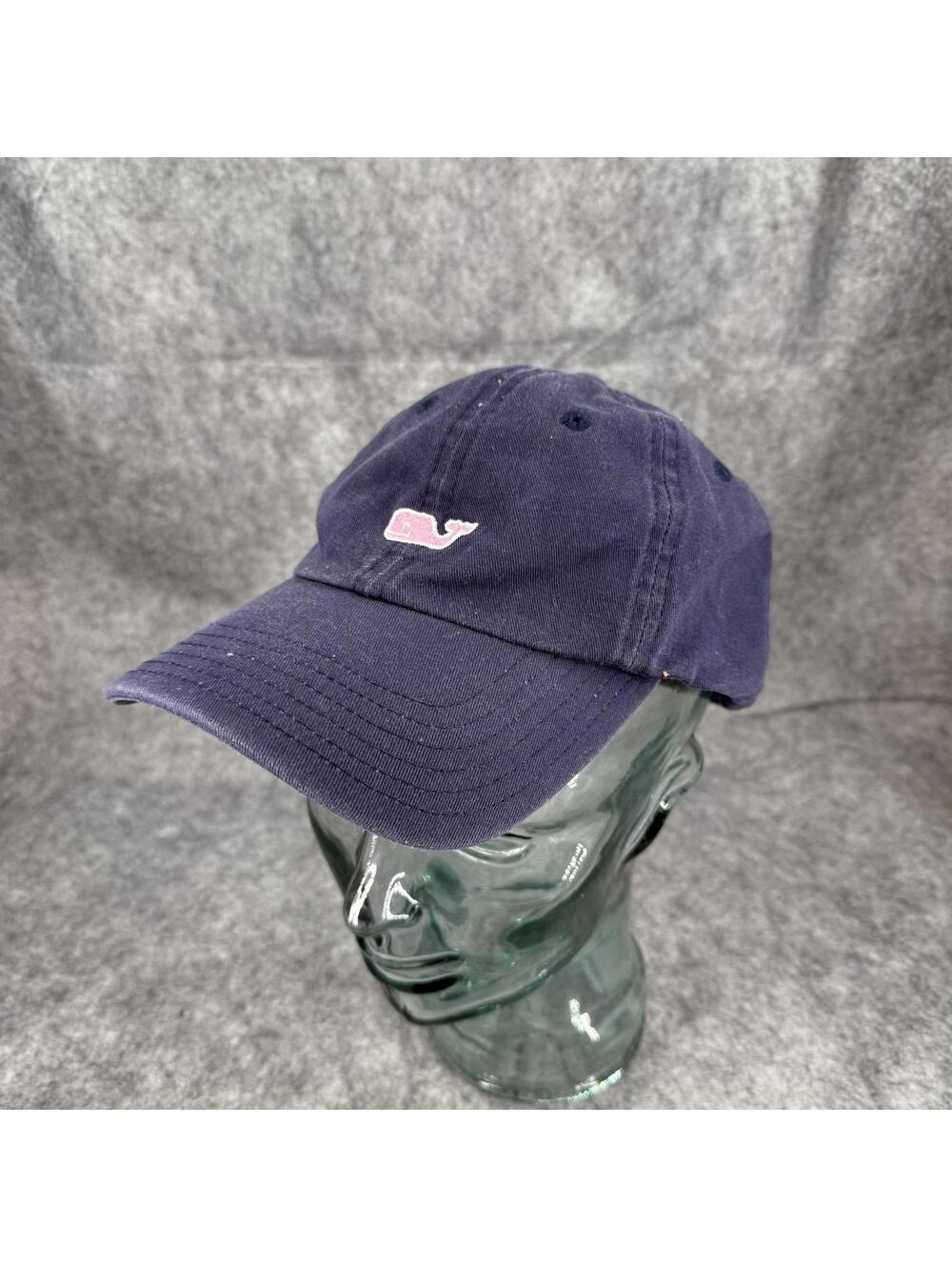 Vineyard Vines Adult Adjustable Size Cap Hat Navy Blue Pink Logo 762